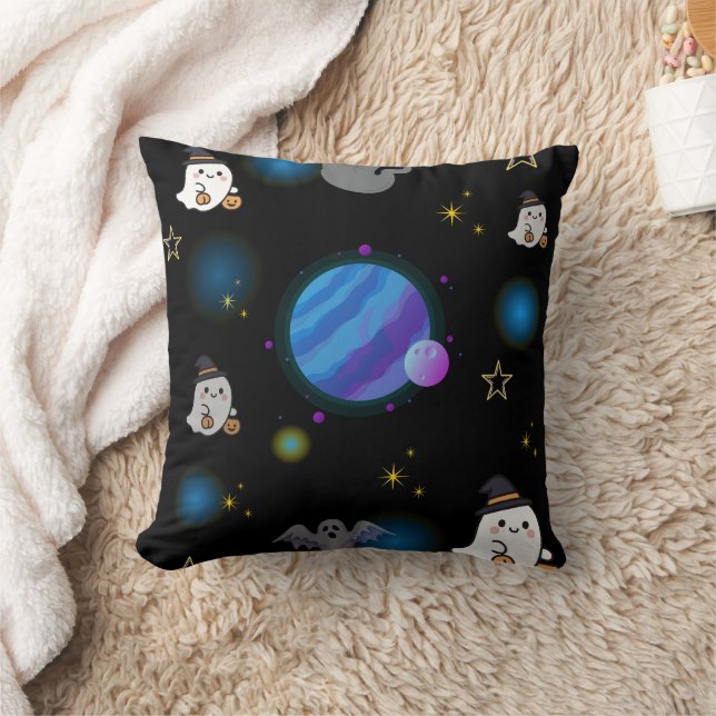 Almofada Travesseiro Cute Assustador de Halloween Galaxy (Cobertor)