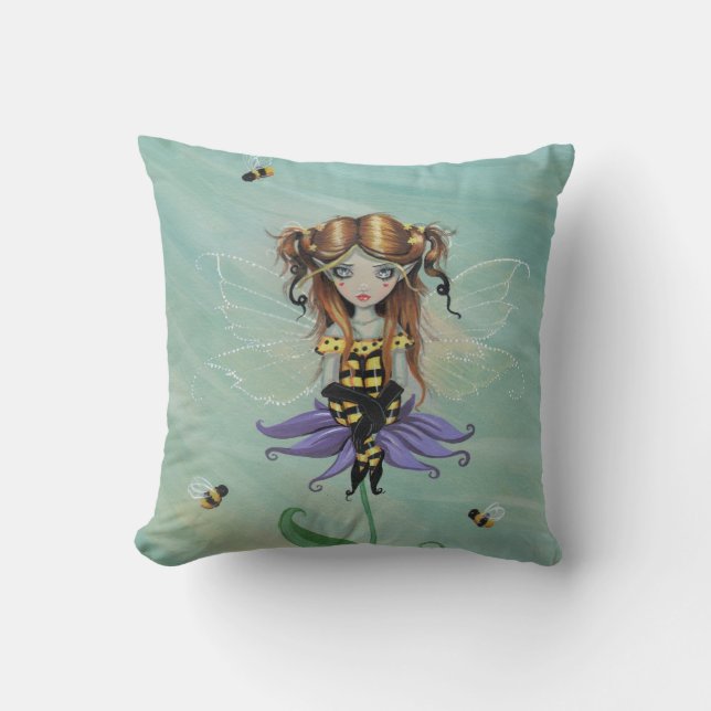 Almofada Travesseiro Cute Bumble Bee Fairy (Frente)