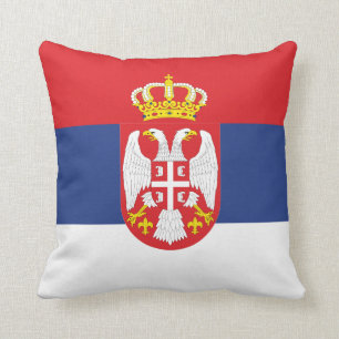 Almofada Travesseiro da bandeira de Serbia
