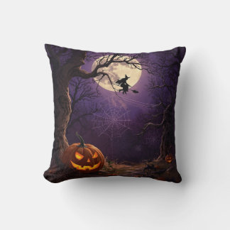 Almofada Travesseiro da Bruxa e da Pumpkin do Halloween