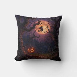Almofada Travesseiro da Bruxa e da Pumpkin do Halloween