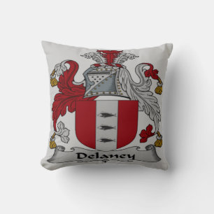 Almofada Travesseiro da decoração da brasão de "Delaney"