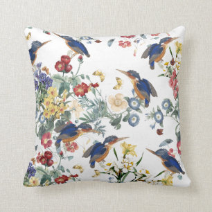 Almofada Travesseiro da flor do jardim da borboleta do