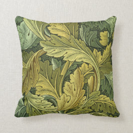 Almofada Travesseiro da folha do Acanthus de VintageNouveau