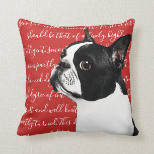 Almofada Travesseiro da ilustração de Boston Terrier