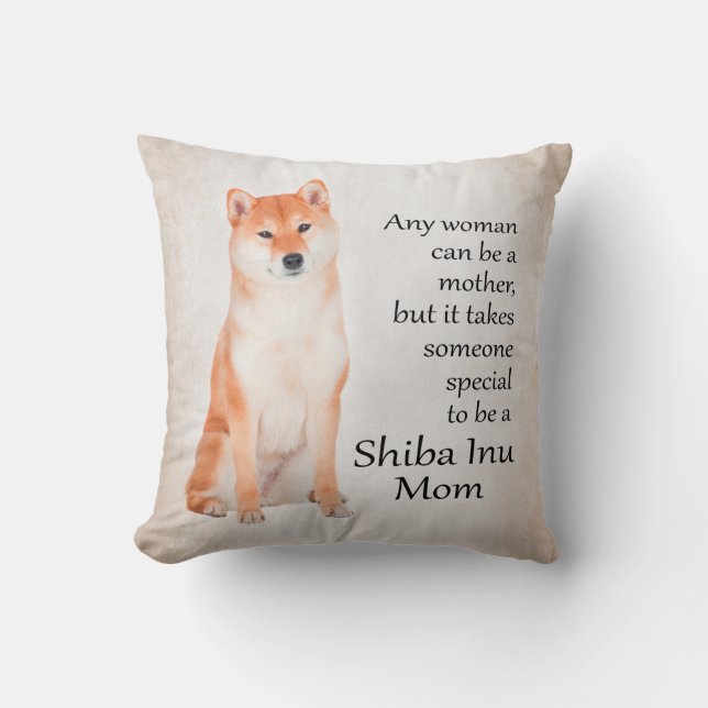 Almofada Travesseiro da mamã de Shiba Inu (Frente)