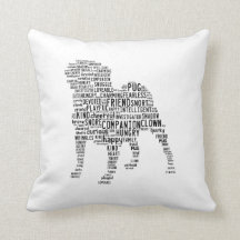 Travesseiro da nuvem do Pug