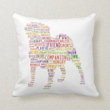 Travesseiro da nuvem do Pug