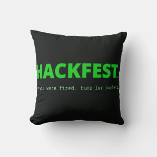 Almofada Travesseiro da Tela de Título do Hackfest