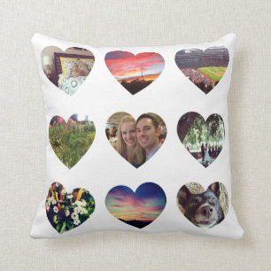 Almofada Travesseiro dado forma coração personalizado de