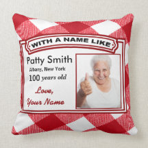 Travesseiro de 100 Anos - Totalmente Personalizáve