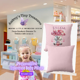 Almofada Travesseiro de 1 rua do bebê personalizado