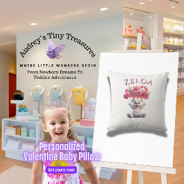 Almofada Travesseiro de 1 rua do bebê personalizado
