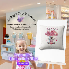 Almofada Travesseiro de 1 rua do bebê personalizado