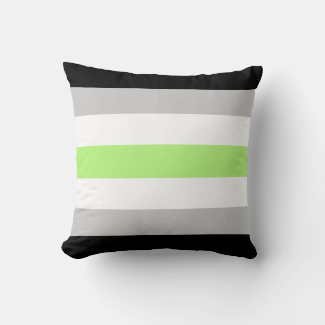Almofada Travesseiro de 40 x 40 cm com Bandeira Agênero (Frente)