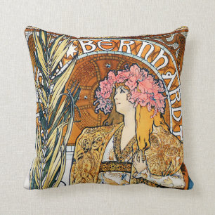Almofada Travesseiro de Alphonse Mucha Gismonda