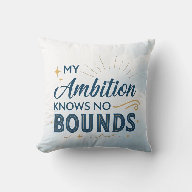 Almofada Travesseiro de Ambição Limitada (Frente)