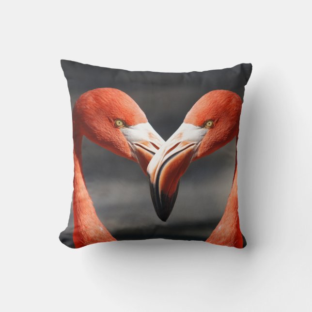 Almofada Travesseiro de Amor Flamingo Rosa (Frente)