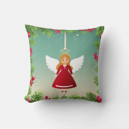 Almofada Travesseiro de anjo e neve de Natal reversível
