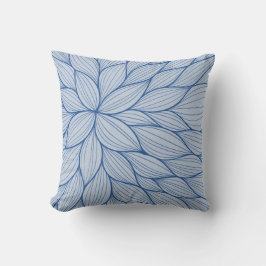 Almofada Travesseiro de Aquarela Petal Azul