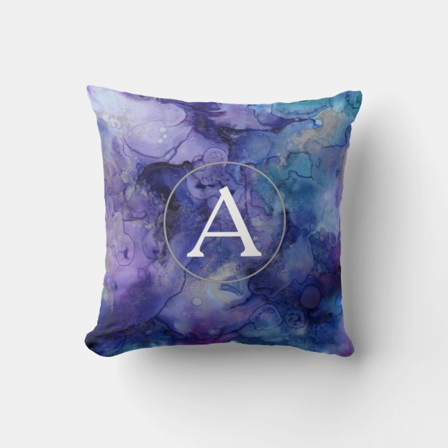 Almofada Travesseiro de Aquarela Puro Monograma (Frente)