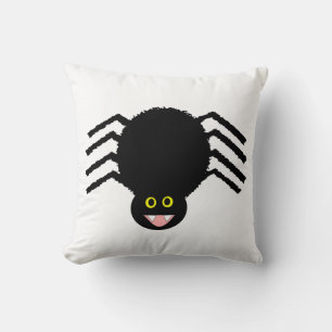 Almofada Travesseiro de Aranha Preta