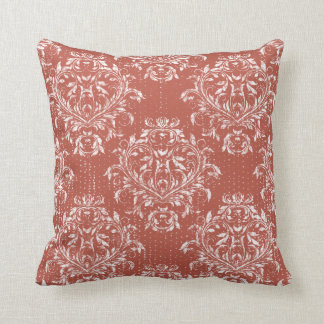 Almofada Travesseiro de Arremesso Damask Envelhecido - Verm