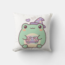 Travesseiro de Arremesso de Sapo Gamer Kawaii Feit