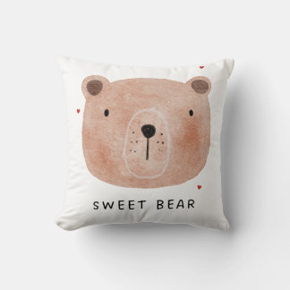 Almofada Travesseiro de Arremesso de Urso Doce Fofo | Flore