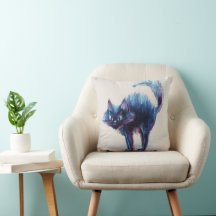 Travesseiro de Arremesso Gato da Meia-Noite