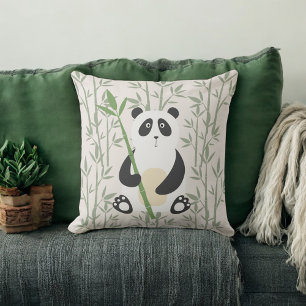 Almofada Travesseiro de Arremesso para Berçário de Panda Fo