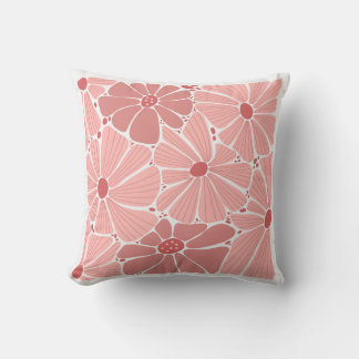 Almofada Travesseiro de Arremesso Rosa Coral Suave com Marg