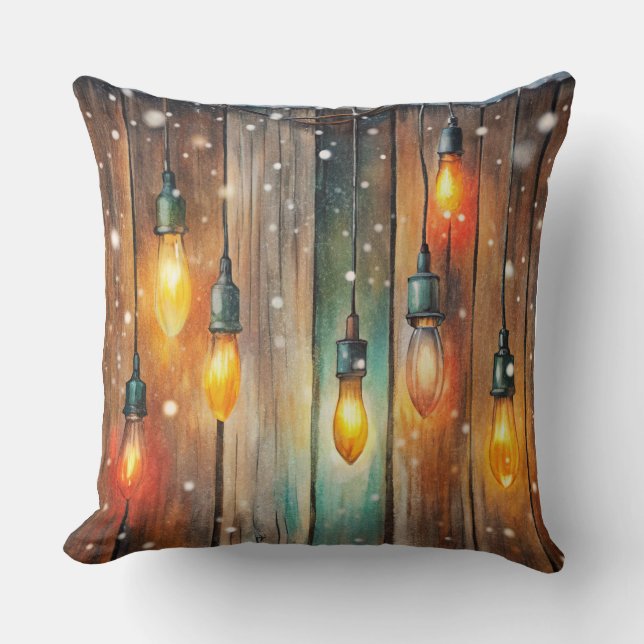 Almofada Travesseiro de Árvore de Natal Elegante (Frente)