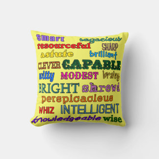 Almofada Travesseiro de Atributos Positivos da Pessoa Intel