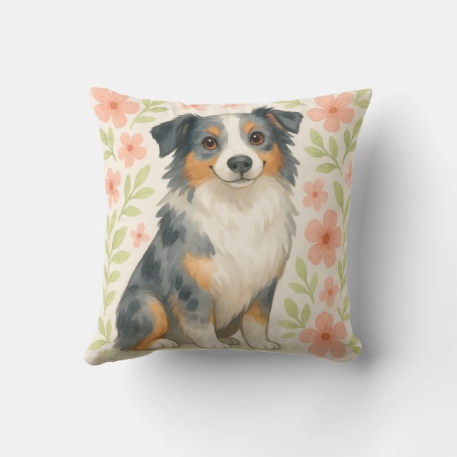 Almofada Travesseiro de Australian Shepherd Presente para A (Verso)