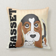 Travesseiro de Basset Hound