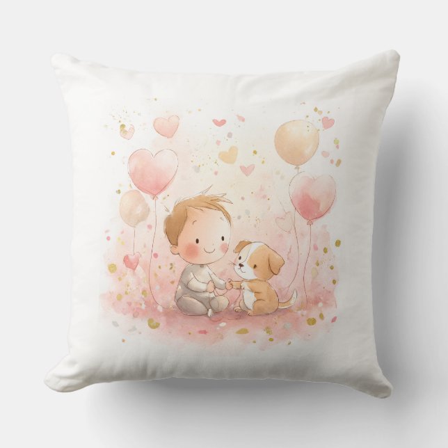 Almofada Travesseiro de Bebê Personalizado para o Dia dos N (Frente)