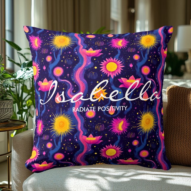 Almofada Travesseiro de Bem-Estar Personalizável com Floral (Criador carregado)