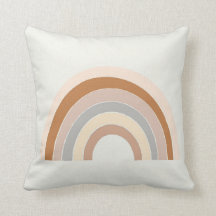 travesseiro de berçário do Boho Rainbow na ferruge
