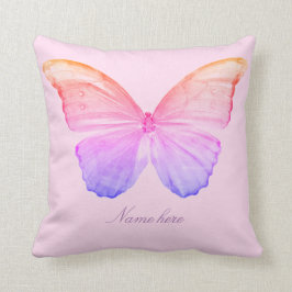 Almofada Travesseiro de borboleta rosa