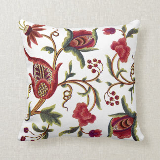 Almofada Travesseiro de Bordados Jacobean