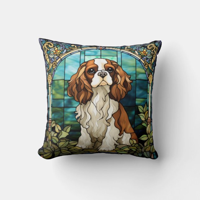 Almofada Travesseiro de Cachorro Cavalier King Charles Span (Frente)