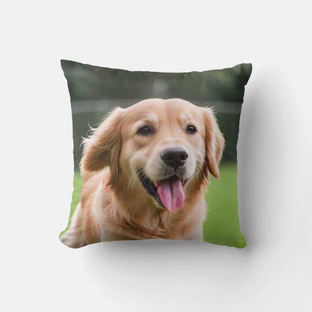 Almofada Travesseiro de Cachorro Labrador - Decor Cozy & Cu (Frente)