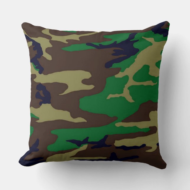 Almofada Travesseiro de Camo da Madeira Militar (Frente)