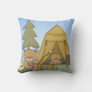 Almofada Travesseiro de Campout de Ursos Personalizado