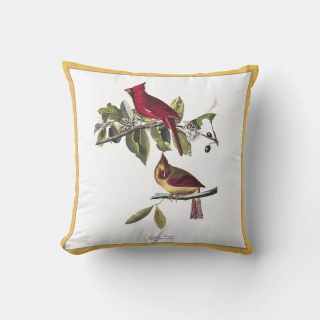 Almofada Travesseiro de Cardinals Grosbeak (Frente)