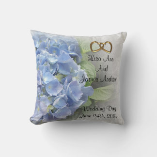 Almofada Travesseiro de Casamento Hydrangea