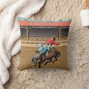 Almofada Travesseiro de Cavaleiro do Cowboy Cheyenne Rodeo