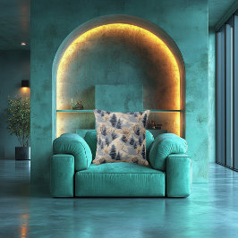 Almofada Travesseiro de Cena da Floresta Neve - Decoração I