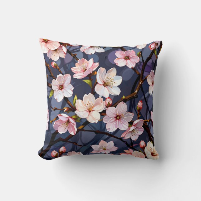 Almofada Travesseiro de Cherry Blossom. (Frente)